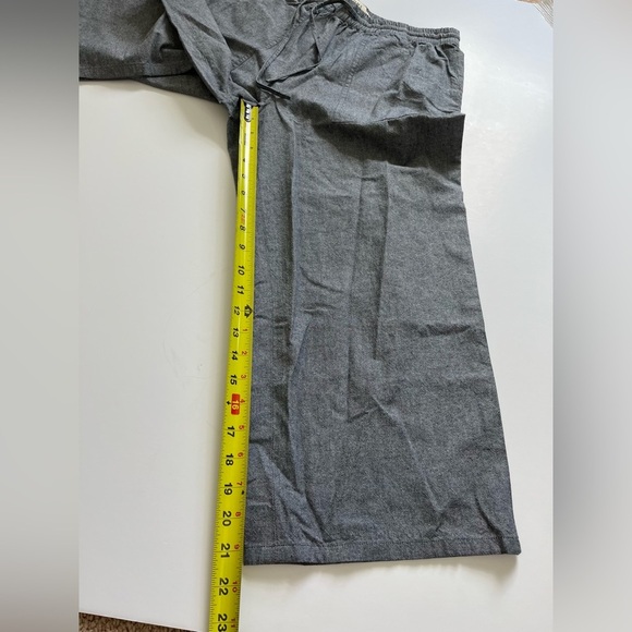O.N.S. ONS One Nice Shop Cropped Pants Cotton Gray Size Medium - Picture 9 of 9
